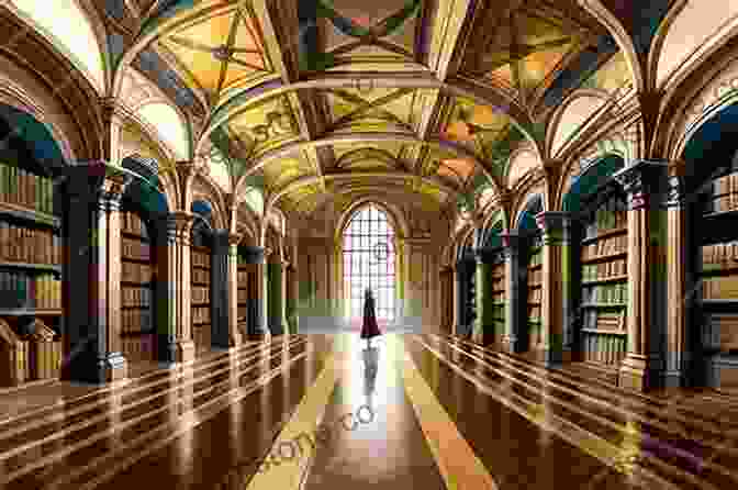 A Grand Hall Lined With Towering Bookshelves, Filled With Ancient Scrolls And Manuscripts. Archives Of Times Past: Conversations About South Africa S Deep History