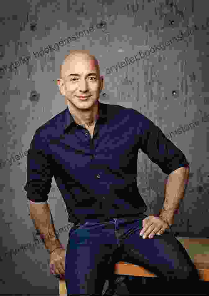 A Portrait Of Jeff Bezos, A Bald Man Wearing A Blue Shirt And Jeans. The History Of The World S Greatest Most Aggressive Entrepreneurs (History Of The World S Greatest )