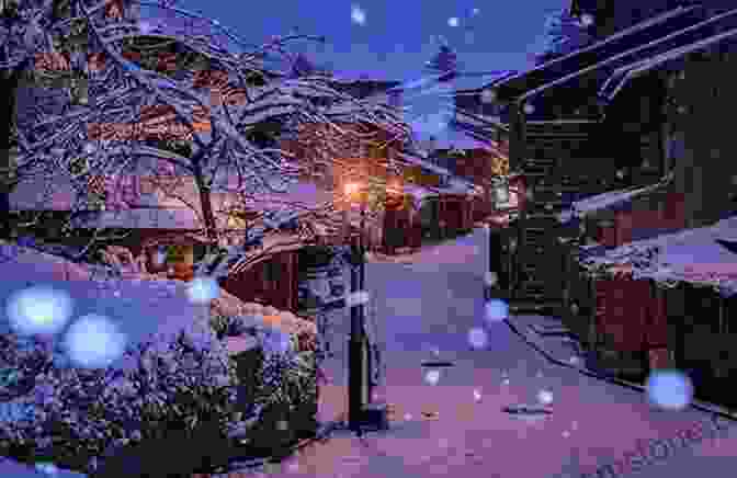 A Serene Winter Scene In Kyoto, With Snow Capped Roofs And Traditional Wooden Houses The Lady And The Monk: Four Seasons In Kyoto (Vintage Departures)