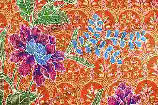 A Traditional Batik Fabric With A Floral Pattern Batik And Other Pattern Dyeing