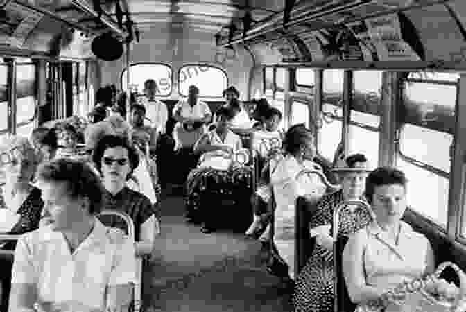 A Vintage Photograph Of A Segregated Bus, With White Passengers Sitting In The Front And Black Passengers Sitting In The Back. Colored Seated In The Rear: A Perspective Of Two Li L Chilren Black And White Growing Up In The 60 S