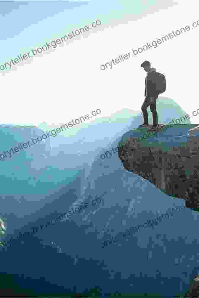 An Adventurer Stands On A Cliff Overlooking A Vast Mountain Landscape. Benvari Mountains: A LitRPG Fantasy (Emerilia 2)