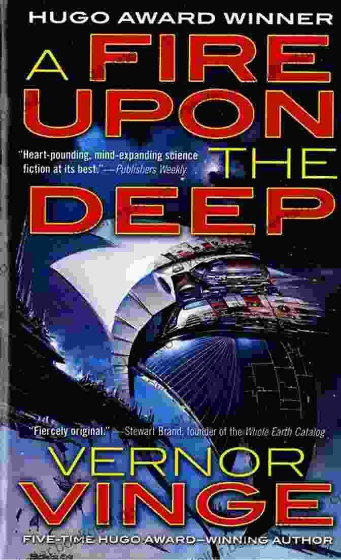 Book Cover Of 'Fire Upon The Deep' By Vernor Vinge, Depicting The Vast Expanse Of Space With Glowing Orbs Representing Different Zones Of Thought. A Fire Upon The Deep (Zones Of Thought 1)