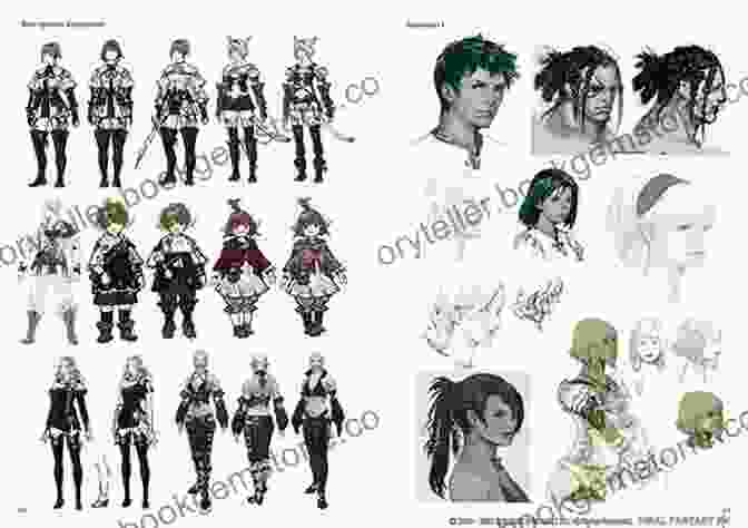 Character Designs From Realm Reborn: The Art Of Eorzea Another Dawn Final Fantasy XIV: A Realm Reborn The Art Of Eorzea Another Dawn