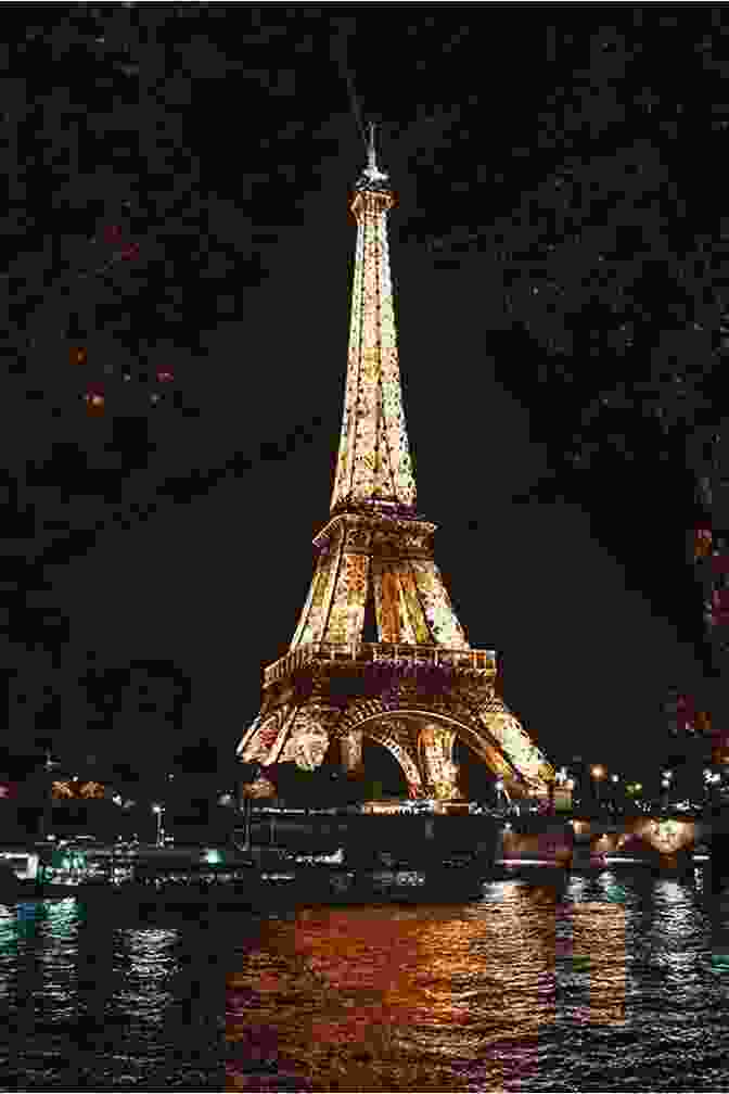 Eiffel Tower Lit Up At Night, With Couple Kissing In Foreground Sleeping With Paris (City Of Love 1)