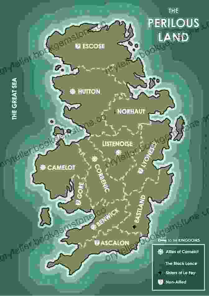 Map Of A Vast Fantasy World With Landmarks, Hidden Locations, And Perilous Terrains. Sixth Realm Part 2: A LitRPG Fantasy (The Ten Realms 7)