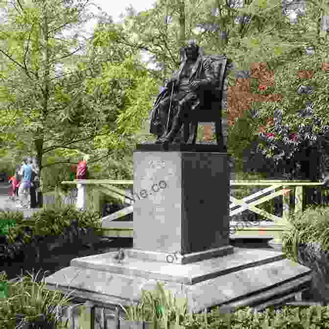 The Marble Statue Of Lord Byron In Holland Park A Drizzly Day In Holland Park: : My Journey With Mental Illness